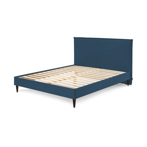 Sinine kaheinimese pehmendusega voodi koos võrega 180x200 cm Sary - Bobochic Paris