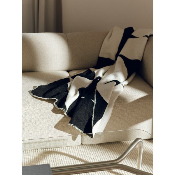 Must/kreemikas tekk 150x200 cm Tul - noo.ma-image-1