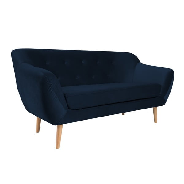 Tmavě modrá dvoumístná pohovka Mazzini Sofas Amelie-image-2