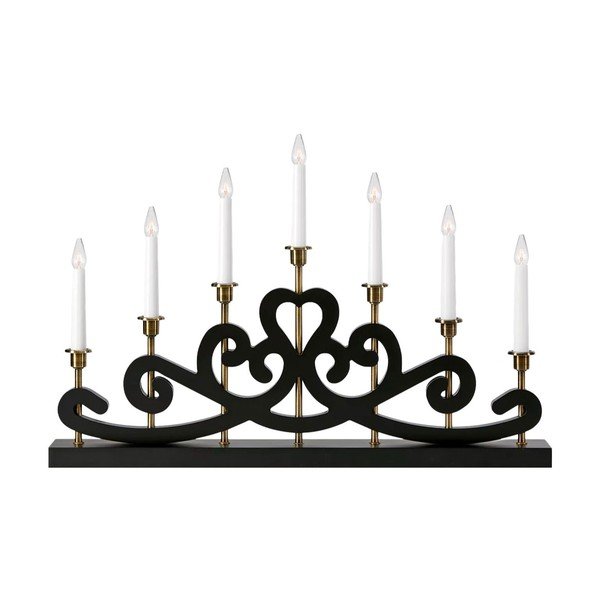 Must jõulumotiividega valguskaunistus Nightfall - Markslöjd