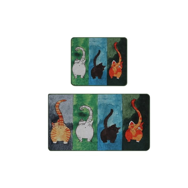 Vannitoamatid 2tk komplektis 60x100 cm Gatto Carino - Foutastic