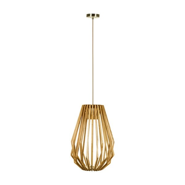 Dřevěná stropní lampa Santiago Pons Retro, ⌀ 40 cm