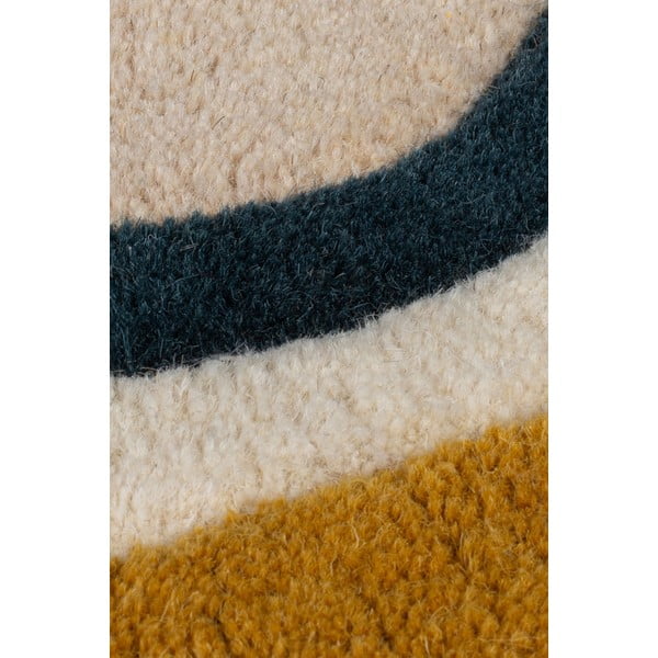 Kreem käsitsi kootud villane vaip 160x230 cm Leo Scallop - Flair Rugs-image-2