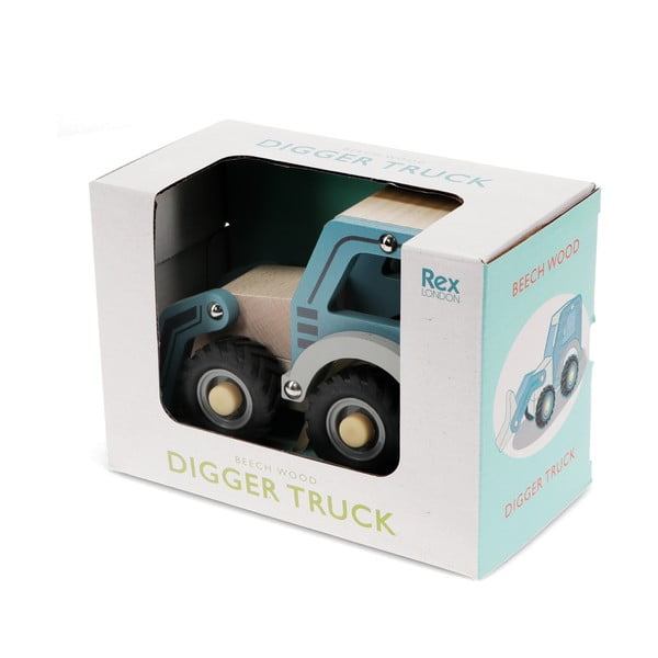 Puidust traktor Digger Truck - Rex London-image-4