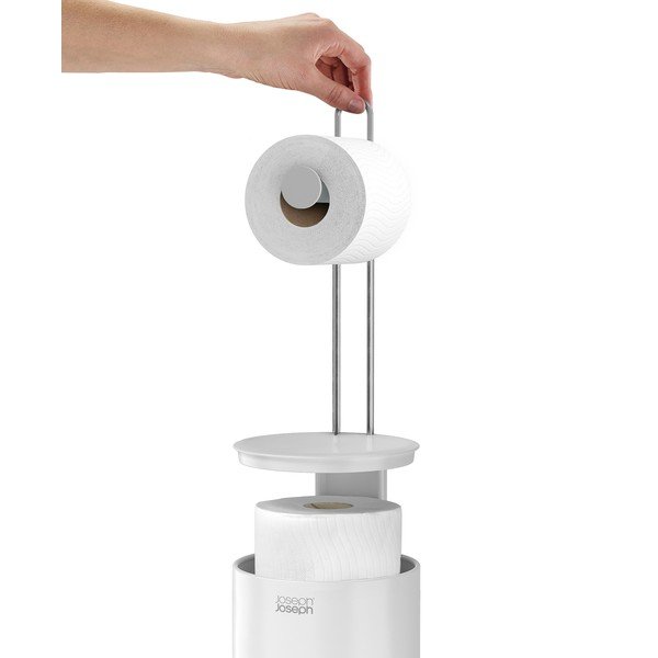 Valgest plastist tualettpaberi hoidik EasyStore - Joseph Joseph-image-4
