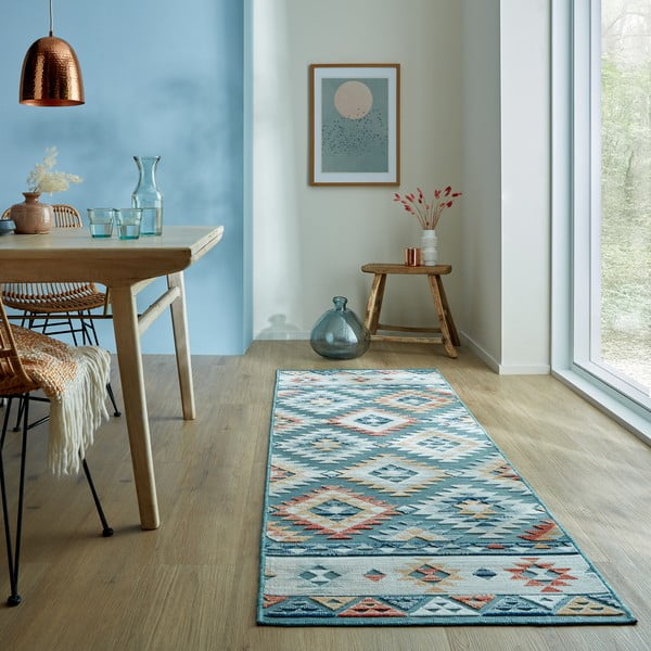 Sinine koridorivaip 80x230 cm Avery Blue - Flair Rugs-image-1