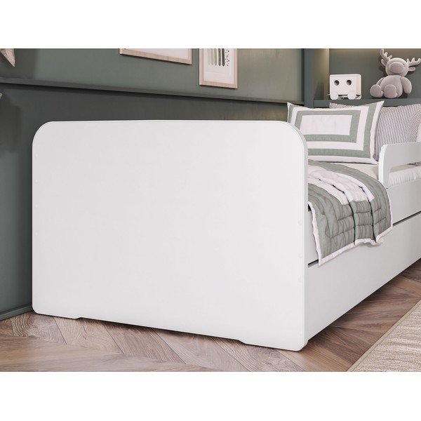 Valge lastevoodi koos madratsi ja voodipõhjaga 80x200 cm Duuli - ELTAP-image-4