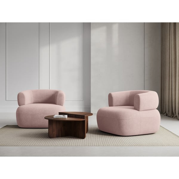 Heleroosa bukleekangast tugitool Jenny - Micadoni Home-image-1