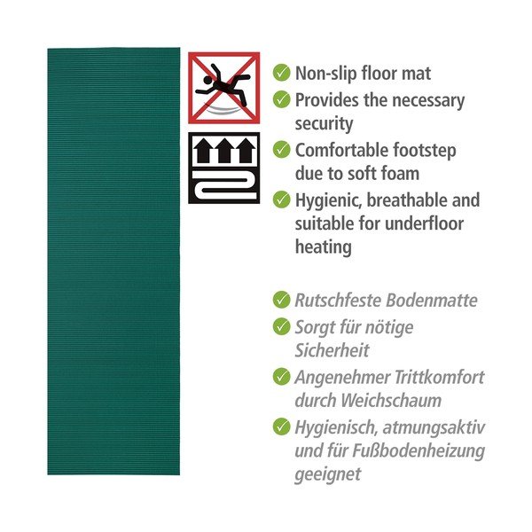 Tumeroheline plastikust vannitoamatt 65x200 cm Petrol - Wenko-image-4