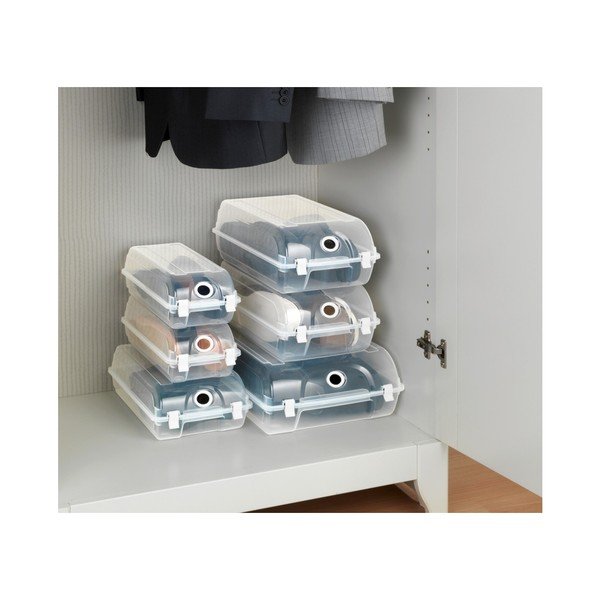 Läbipaistev hoiukarp kingadele Smart, laius 19,5 cm - Wenko-image-2