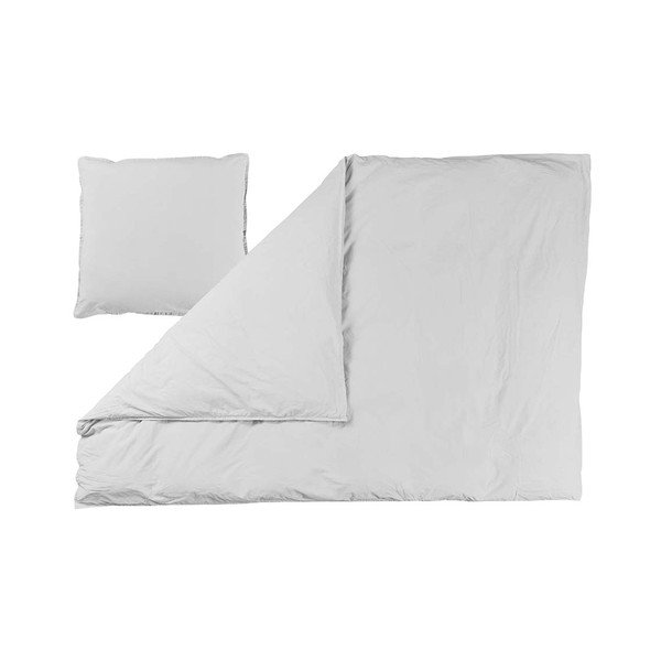 Valge laiendatud voodipesu orgaanilisest puuvillast 220x140 cm Curly - Bahne & CO