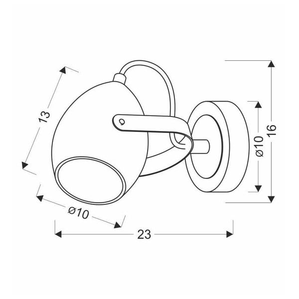 Must metallist seinalamp Anica - Candellux Lighting-image-2