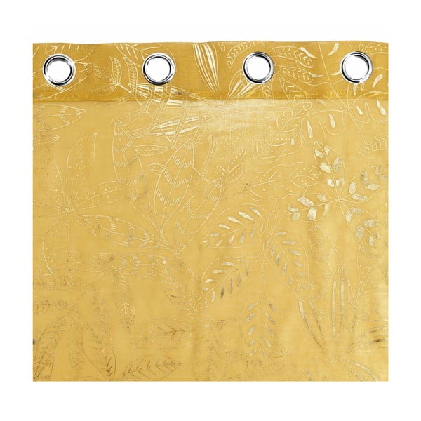 Kollane voile kardin 140x280 cm Belflor - douceur d'intérieur-image-3