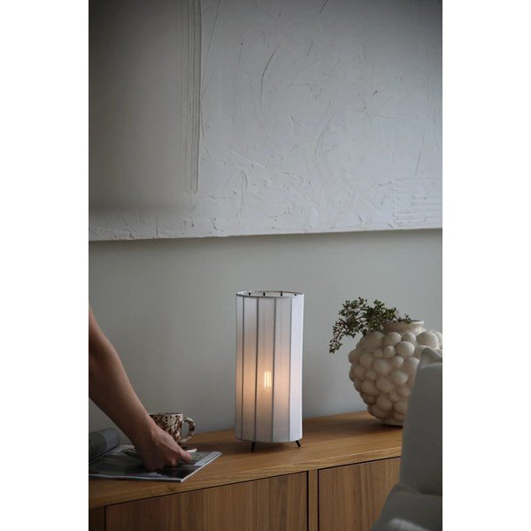 Must-valge lauavalgusti tekstiilist varjuga (kõrgus 31,5 cm) Hikari - Markslöjd-image-1