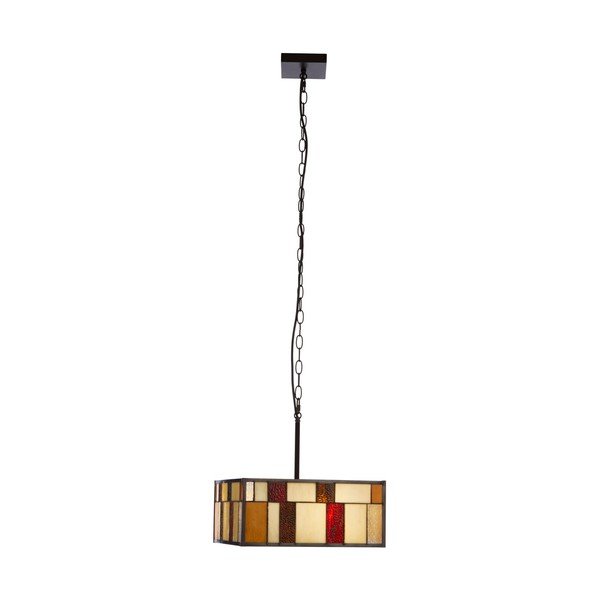 Metallist ripplamp klaasist varjuga Waldorf - Premier Housewares