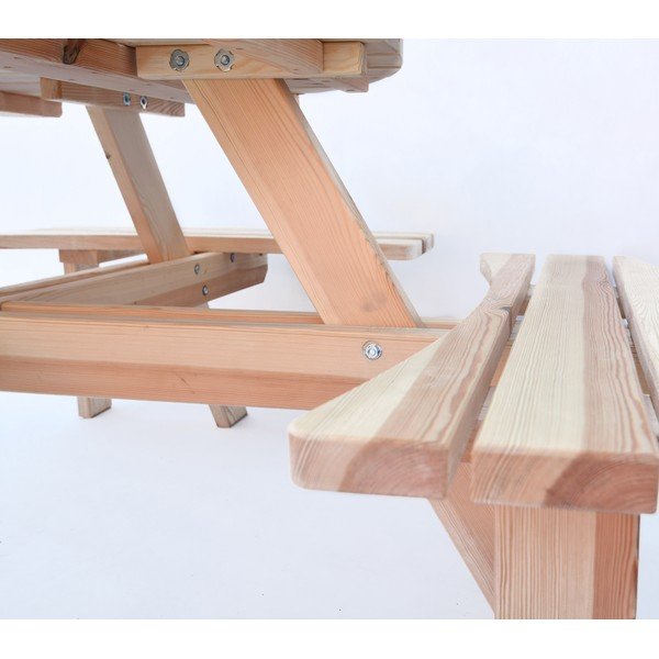 Aia söögikomplekt männipuidust 4-le inimesele Piknik - Rojaplast-image-3