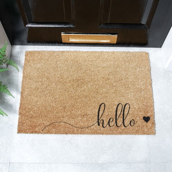 Kookoskiududest matt 40x60cm Hello Scribble - Artsy Doormats-image-2