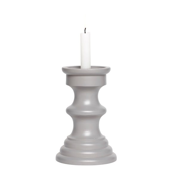 Svícen Candle Grey, 20 cm