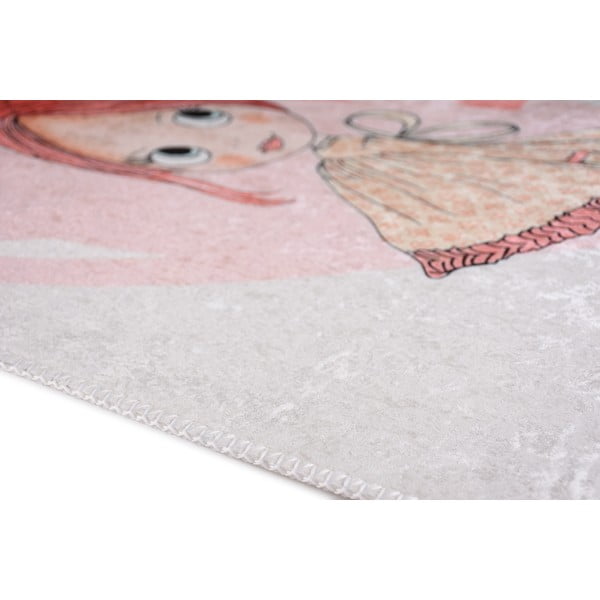 Heleroosa laste vaip 100x160 cm Lovely Girl - Vitaus-image-3