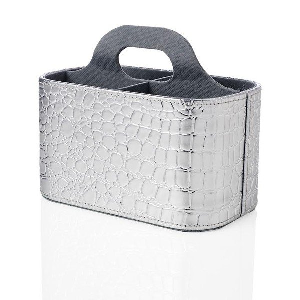 Organizér Croco Argent se čtyřmi přihrádkami