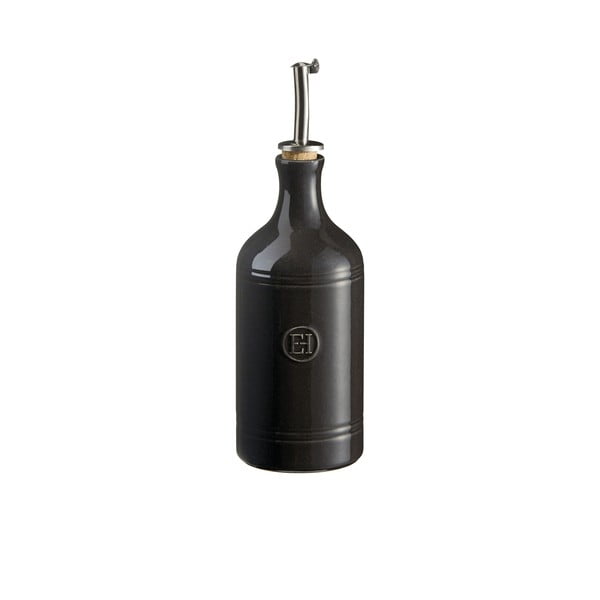 Pepřově černá láhev na olej Emile Henry, objem 400 ml