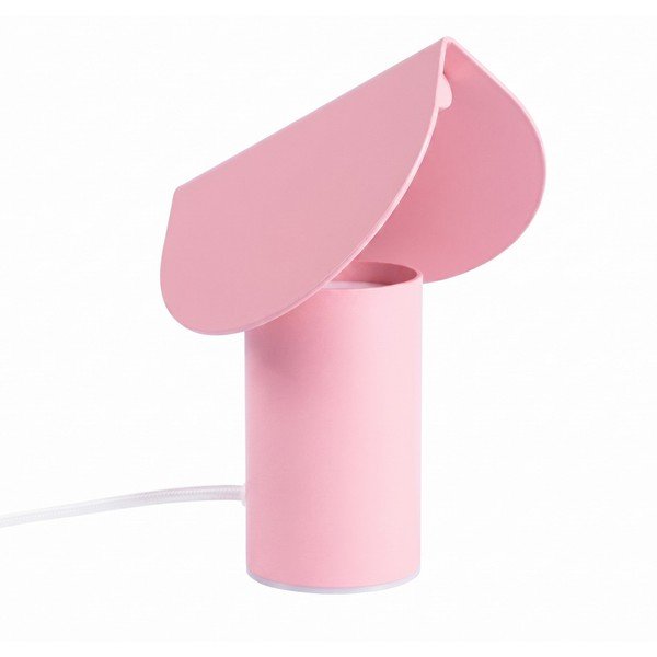 Roosa alumiiniumist LED-laualamp (kõrgus 15 cm) BISCUIT - Thoro