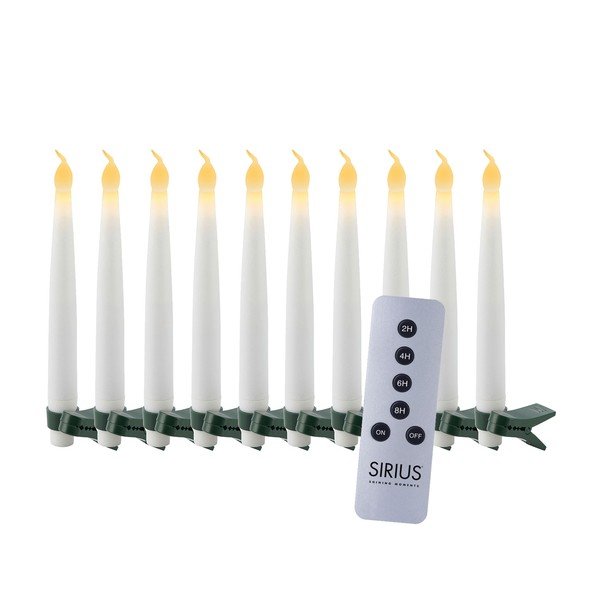 Valge LED jõulukaunistus, 10 tk ø 2 cm Carolin - Sirius