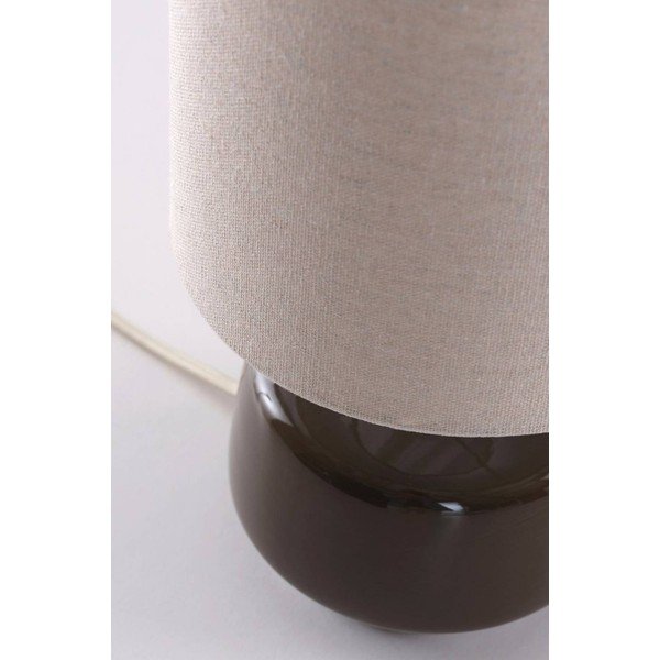 Pruun/kreemikas keraamiline laualamp (kõrgus 29 cm) Laila - Jotex-image-4