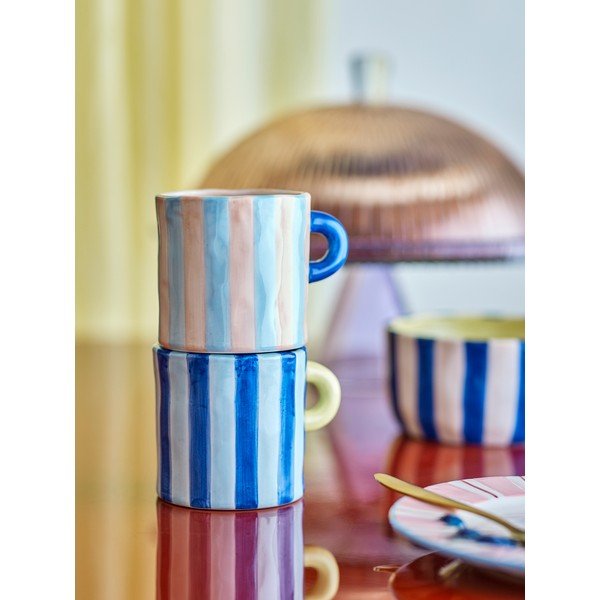 Sinised/roosad keraamilised kruusid komplektis 2 tk 250 ml Phoenix - Bloomingville-image-1