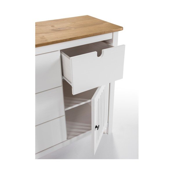 Valge puidust sahtli kapp Bruna - Marckeric-image-1