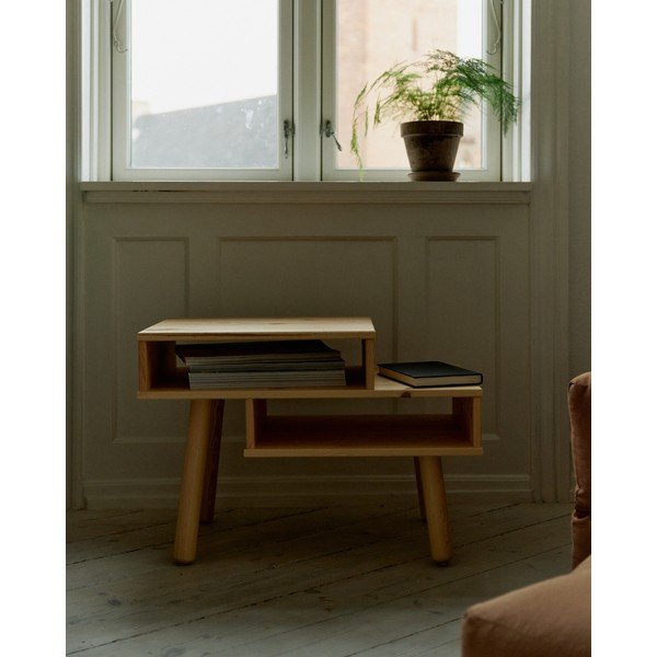 Musta värvi männipuidust kohvilaud Hako - Karup Design-image-4