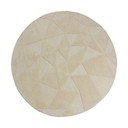 Beež käsitsi kootud villane ümmargune vaip ø 160 cm Shard - Flair Rugs