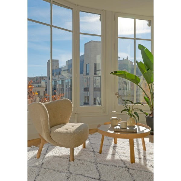 Kreem pestav käsitsi kootud villane vaip 140x200 cm Berber Soul - Lorena Canals-image-3