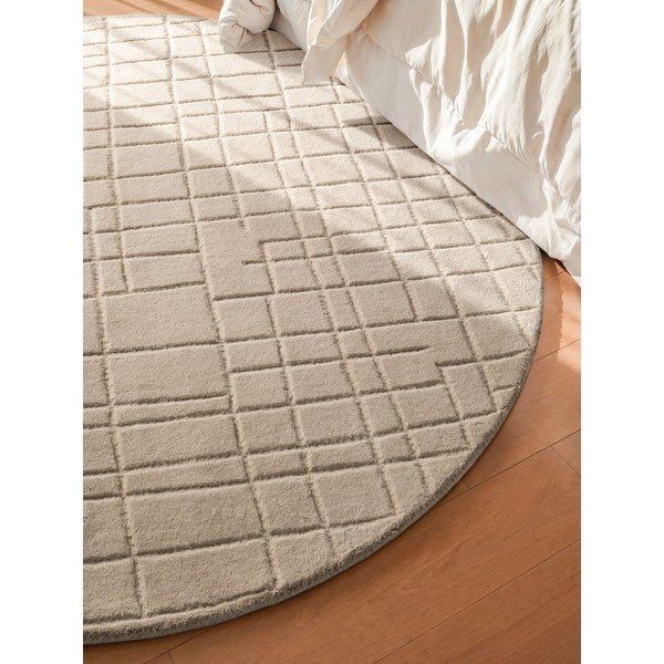 Beež villane ümmargune vaip ø 160 cm Kenso - Villeroy&Boch-image-2