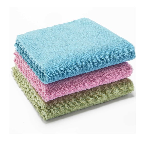 Komplekt 3 ümbertöödeldud mikrofiiberlappi, 30 x 30 cm. - Vileda-image-2