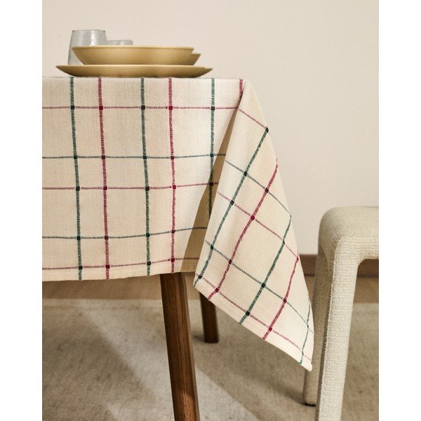 Käsitööna valminud žakaar-laudlina 150x250 cm Aldelie - Kave Home-image-1