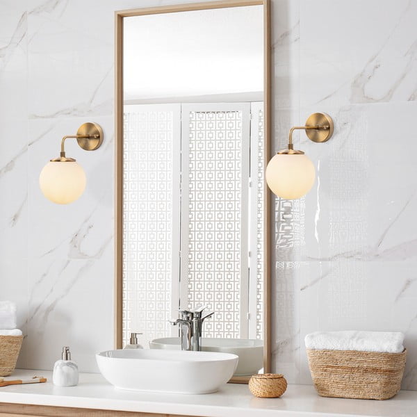 Valge-pronksivärvi seinavalgusti ø 15 cm Viran - Opviq lights-image-2