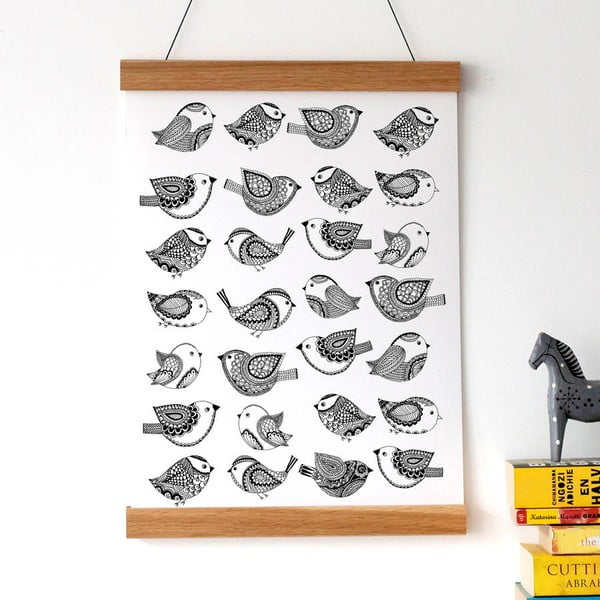 Plakát Karin Åkesson Design Bird Pattern, 30x40 cm