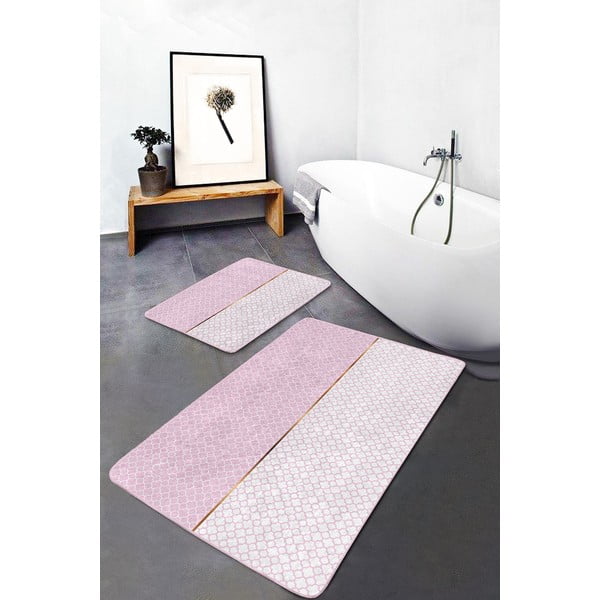 Roosad vannitoamatid 2tk komplektis 60x100 cm – Mila Home-image-2