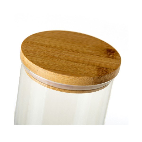Bambusest kaanega klaaspurk , 1,4 l - Casa Selección-image-1