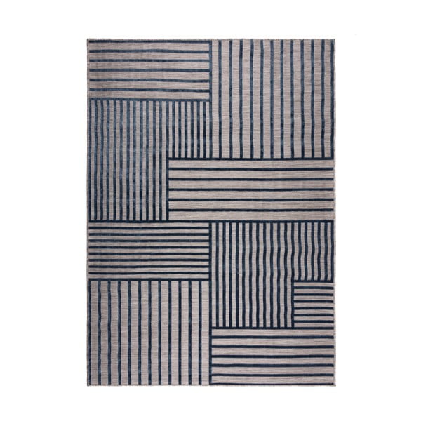 Tumesinine sise- ja välisvaip 120x170 cm Vigo Blocks - Flair Rugs