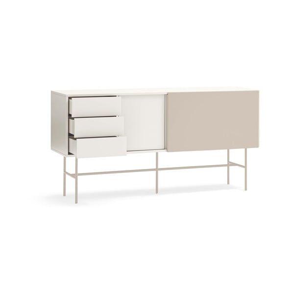 Beež/kreem madal liugustega kummut 180x91 cm Nube - Teulat-image-4