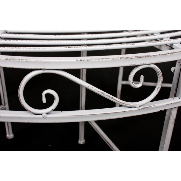 Valge metallist aiapink Varda - Garden Pleasure-image-3