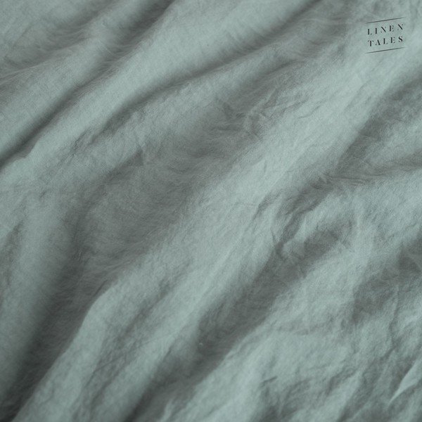 Roheline/sinine linane tekikott 140x200 cm Milieu – Linen Tales-image-3