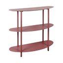 Burgundiapunane metallriiul 90x82x28 cm Riqueza - Leitmotiv