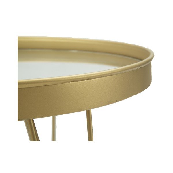 Příruční servírovací podnos ve zlaté barvě na nožkách Mauro Ferretti, ⌀ 36,5 cm-image-4