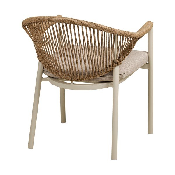 Beež metallist-polsterdatud aiatool Abela - House Nordic-image-4