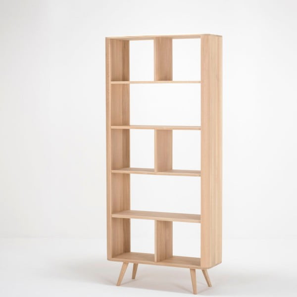 Tammepuust raamaturiiul 90x200 cm Ena - Gazzda-image-3