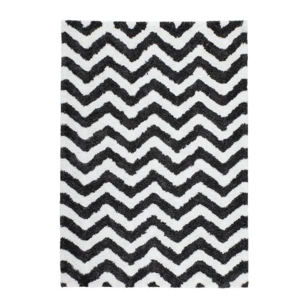 Ručně tkaný koberec Kayoom Finesse Elfenbein Graphit, 120 x 170 cm