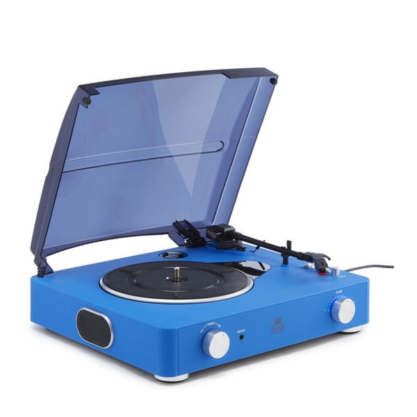 Modrý gramofon GPO Stylo II Cobalt Blue